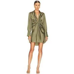 Jonathan Simkhai Roma Mini Dress in Willow Size M